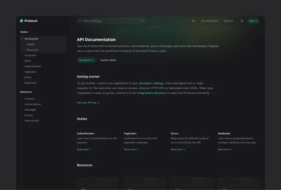 Protocol preview