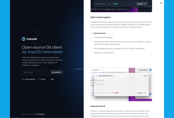 Commit preview